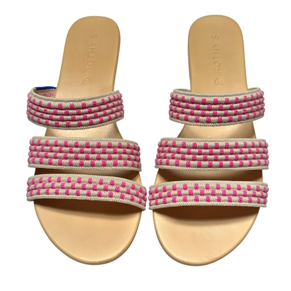 Rothy’s The Triple Band in Hot Pink Basket Stitch Size 7.5 - Picture 6 of 9